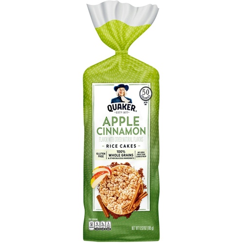 QUAKER APPL/CIN RICE CAKE                6.52 OZ