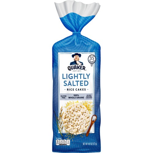 QUAKER LIGHTLY SALTED RICE CAKE          4.5 OZ