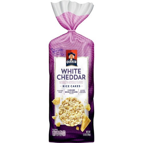 QUAKER WHITE CHEDDAR RICE CAKE 5.46 OZ