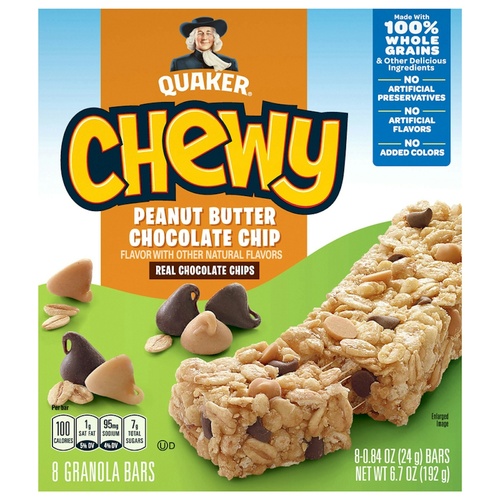 QUAKER CHEWYBARS   ASST                  8 COUNT