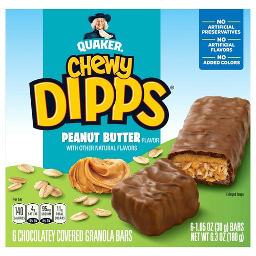 QUAKER CHEWY PEANUT BUTTER DIPPS         1 COUNT
