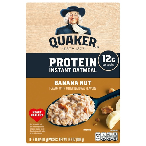 QUAKER BANANA NUT OATMEAL 6 Pack         1 OZ