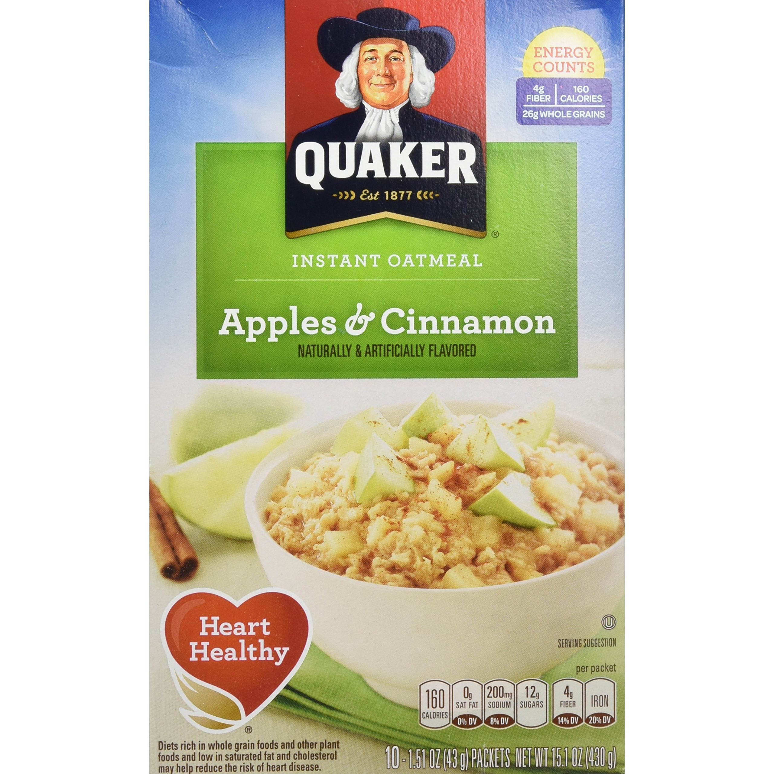 QK INSTANT OATS APPLES & CINN 15.1 OZ