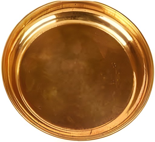 COPPER POOJA PLATE NO 1 EACH