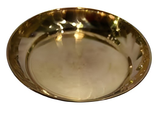COPPER POOJA PLATE NO 2 1 EACH