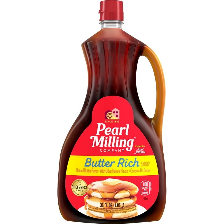 Pearl Milling Butter Flavor Lite Syrup 24 Oz