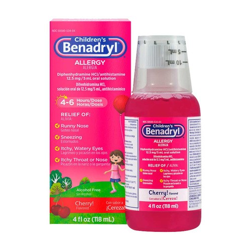 BENADRYL CHILDREN ALLERGY 4 OZ