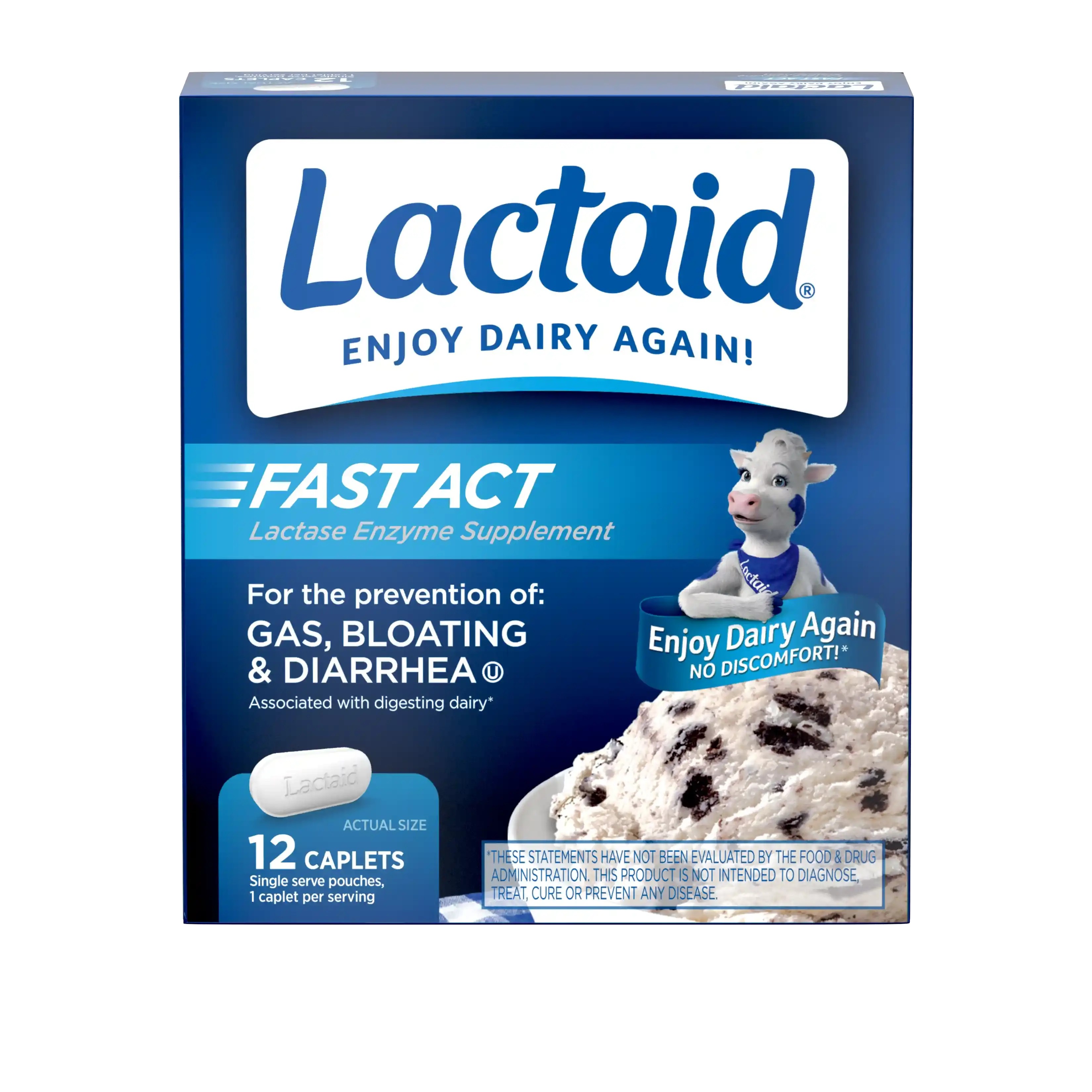 LACTAID FAST CAPLTETS 12 COUNT
