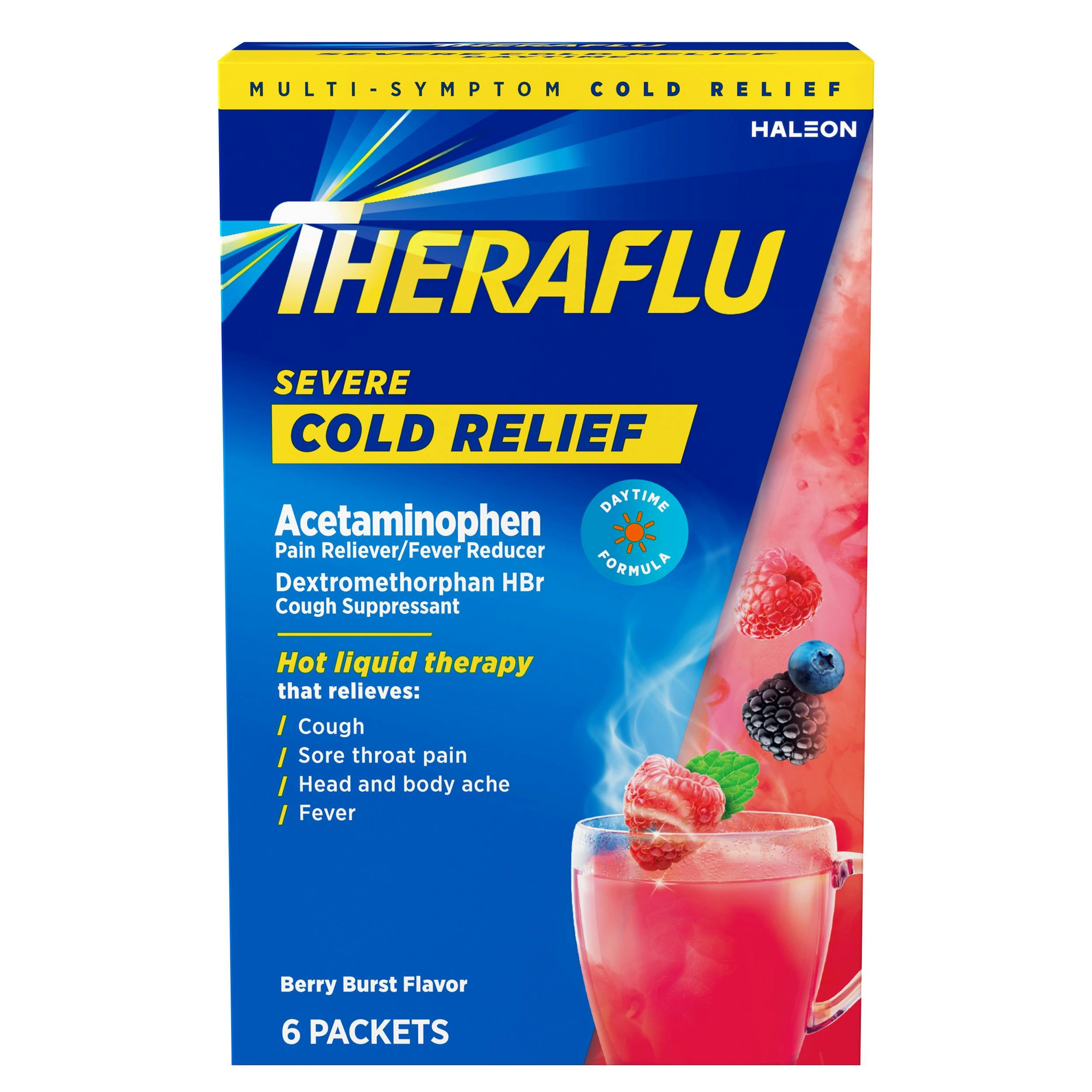THERAFLU SEVER COLD 6 COUNT