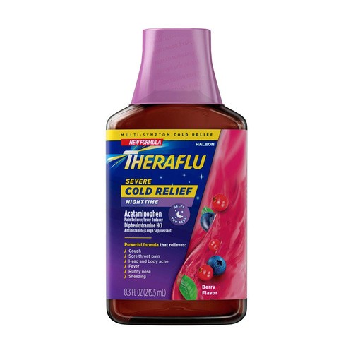 THERAFLU LIQUID COLD BERRY NIGHT 8.3 OZ