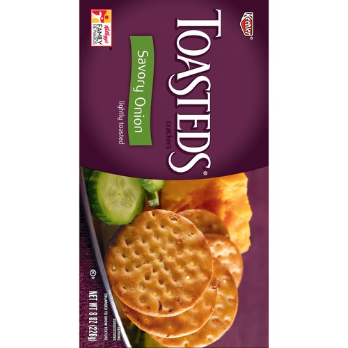 KEEBLER TOASTEDS ONION CKR 8 OZ