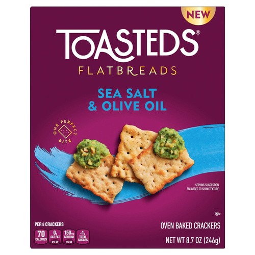 KEEBLER TOASTEDS SEA SALT&OLIVE OIL 8.7 OZ