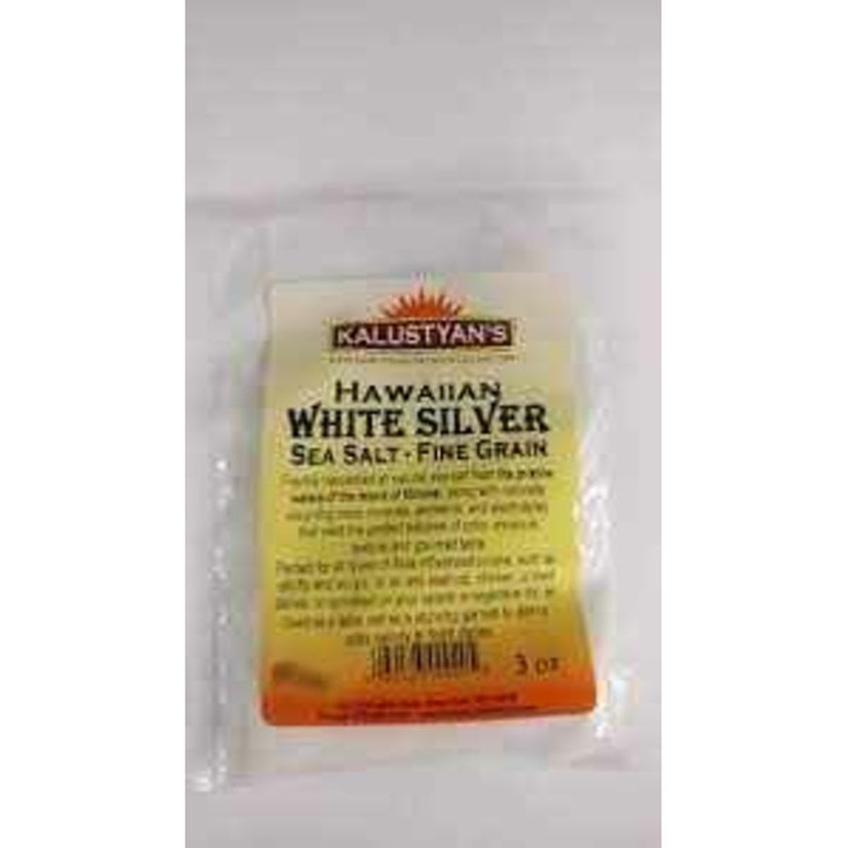 KALUSTYANS HAWAIIAN WHITE SILVER SEA SALT FINE 0.19 Lbs
