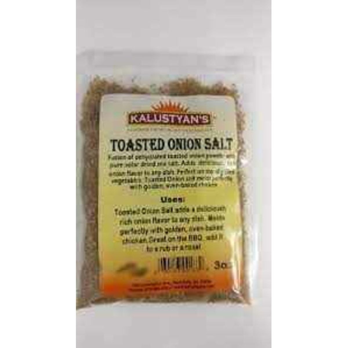 KALUSTYANS TOASTED ONION SALT FINE 0.19 Lbs
