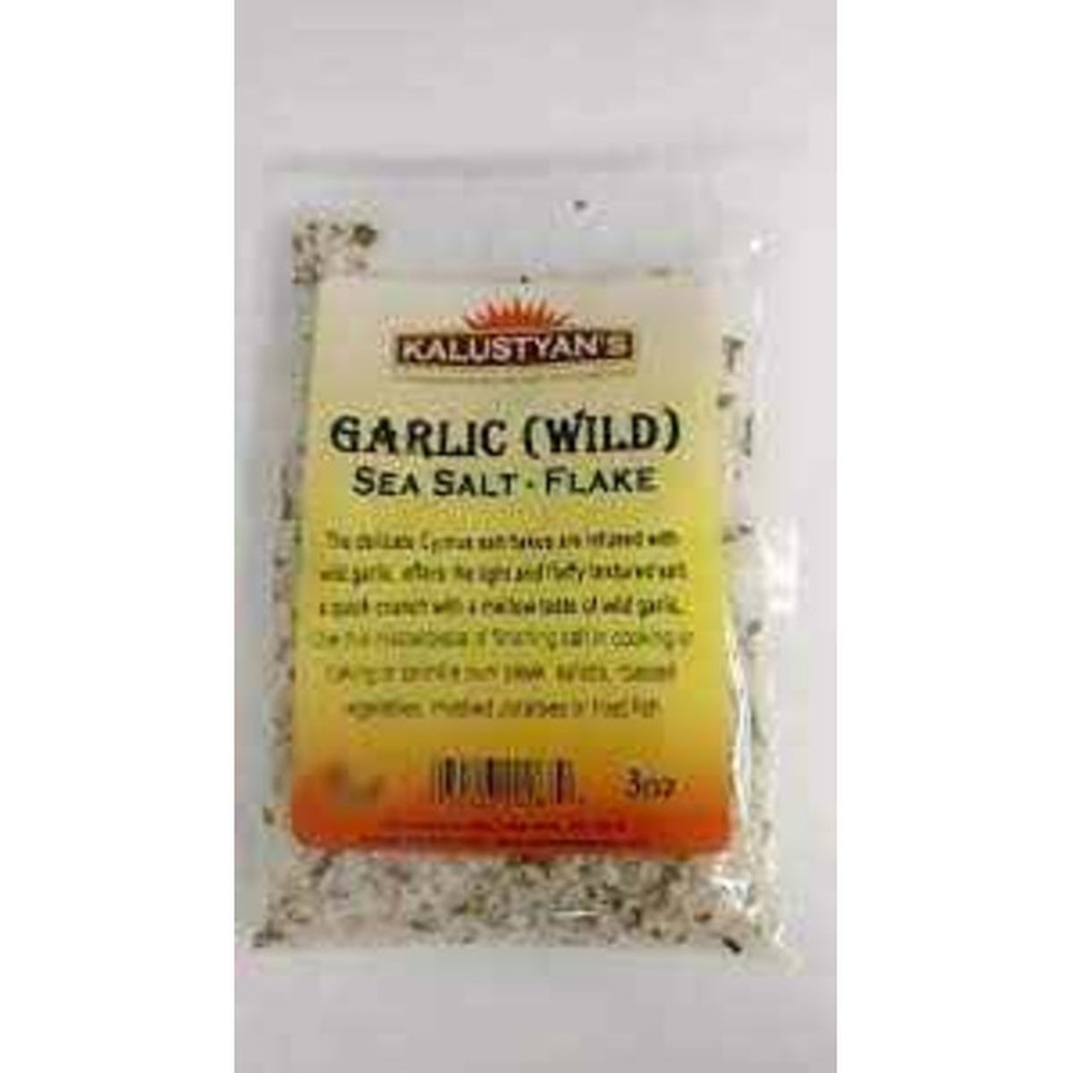 KALUSTYANS WILD GARLIC FLAKE SEA SALT 0.13 Lbs