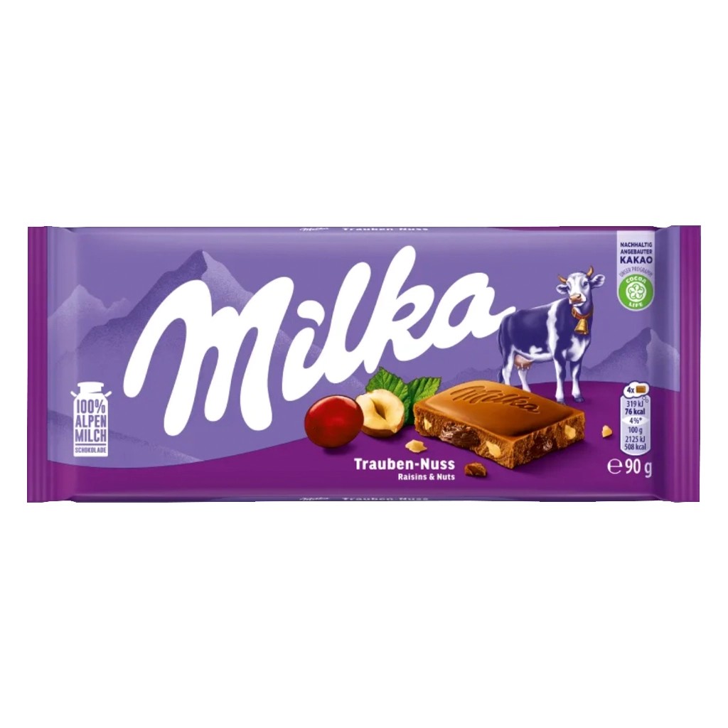 Milka Choc Raisins Nuts 3.5 OZ