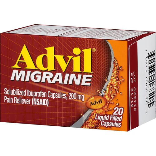 ADVIL MIGRAINE LIQUID CAPSULES 20 COUNT