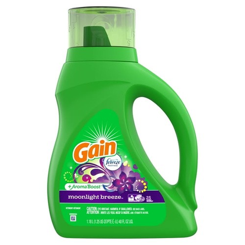 Gain Febreze Freshness + Aroma Boost Moonlight Breeze Laundry Liquid Soap 25 FLOZ