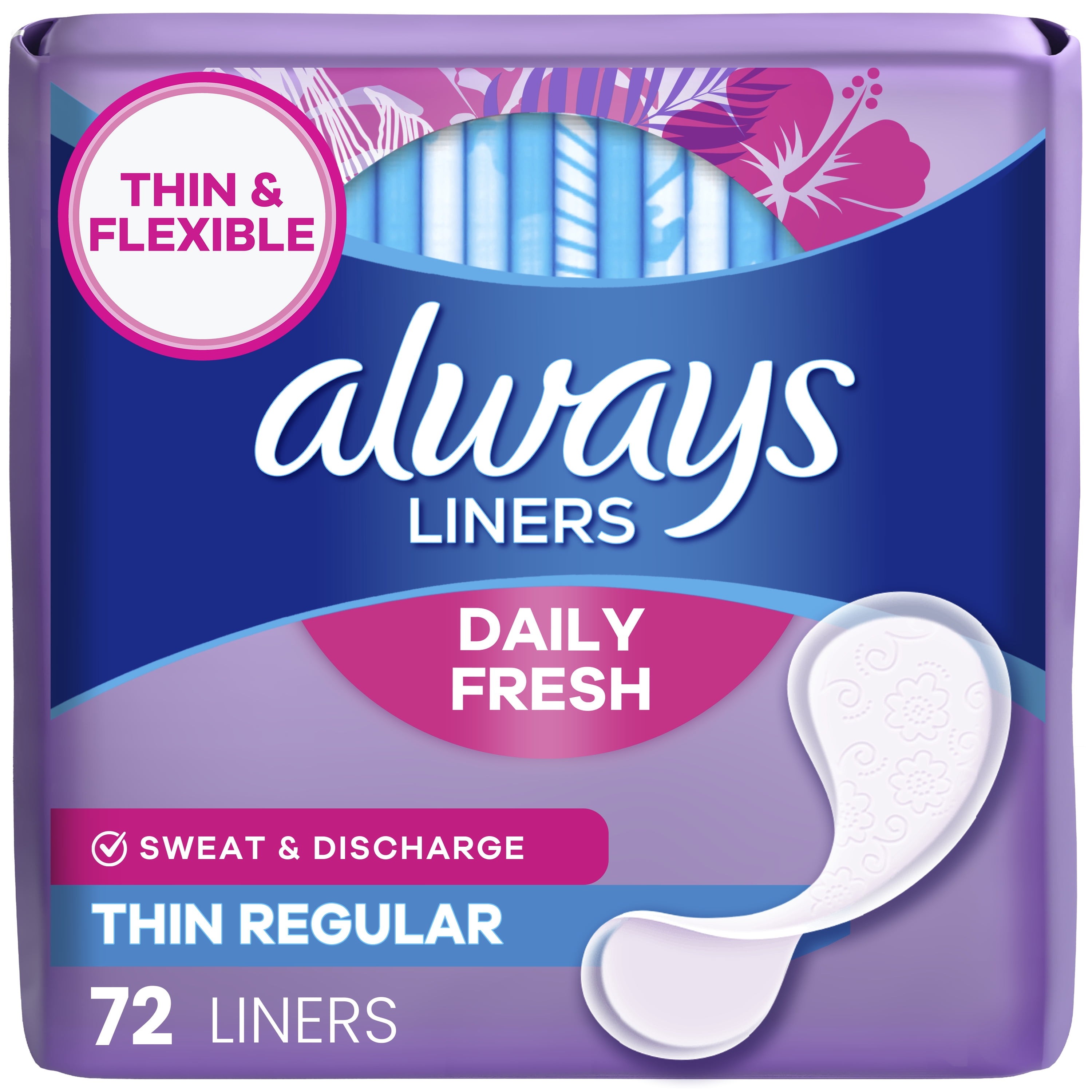 ALways Thin 72 Liners 72 PCS