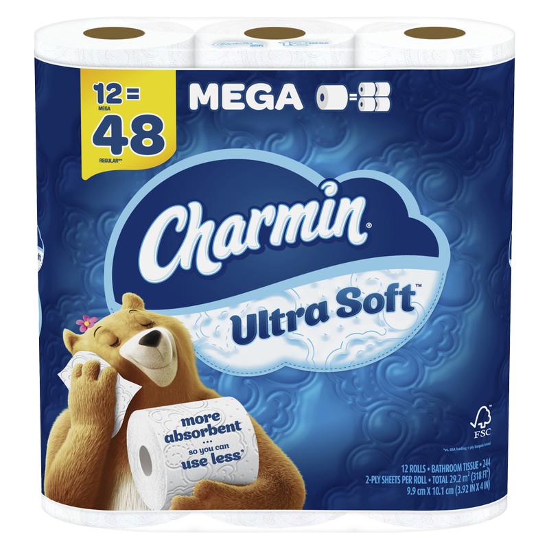 CHARMIN ULTRA SOFT TISSUE ROLL 4 PACK
