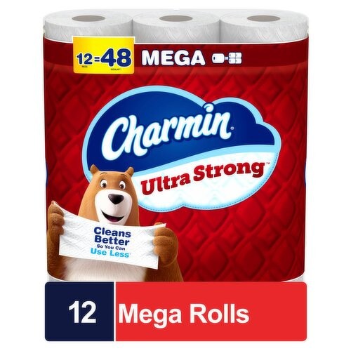 CHARMIN MEGA ULTRA STRNG BATH TISSUE     12 PCS