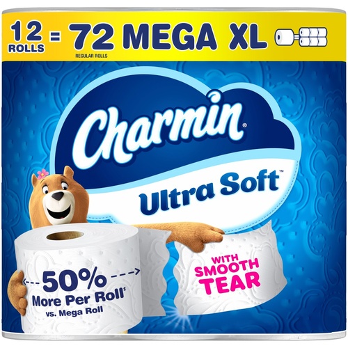 CHARMIN ULTRA SOFT 12 MEGA XL ROLLS      1 PCS