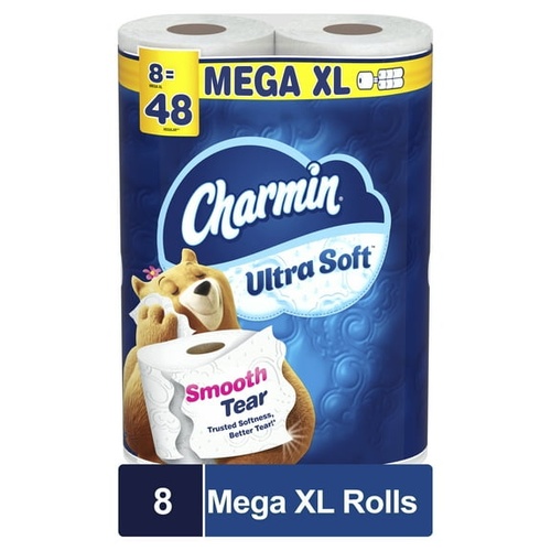 CHARMIN ULTRA SOFT 8 MEGA XL             8 COUNT