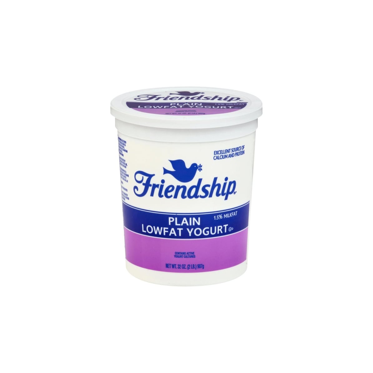 FRIENDSHIP PLAIN LOWFAT YOGURT 32 OZ