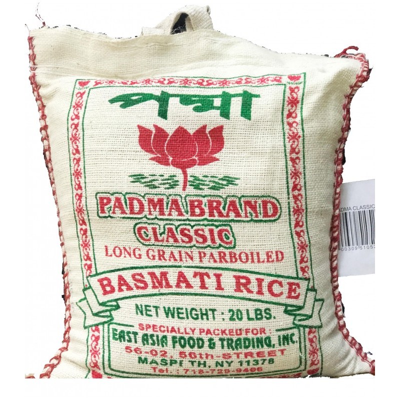 Padma Parboiled Basmati Rice 20 LBS