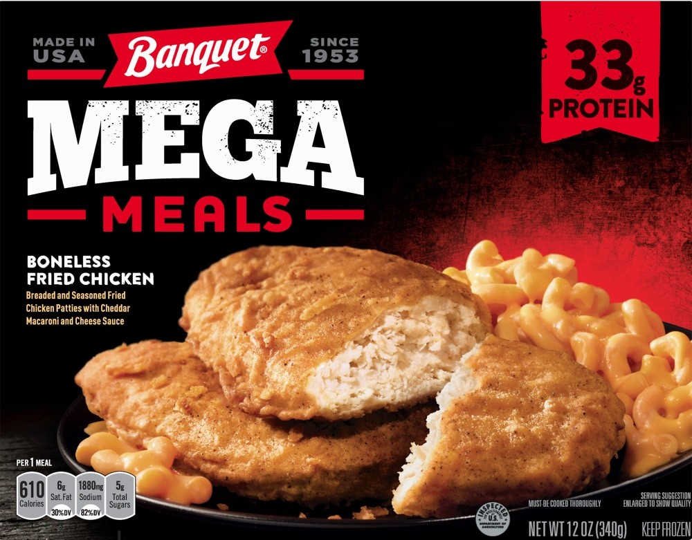 Banquet Mega Meals Boneless Fried Chicken 12 OZ