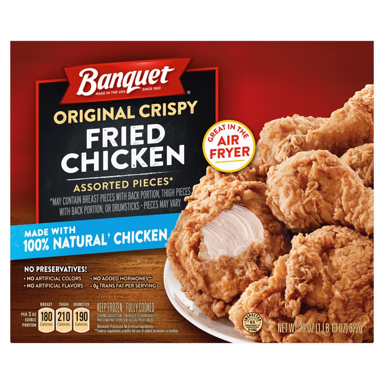 Banquet Crispy Fried Chicken 29 OZ