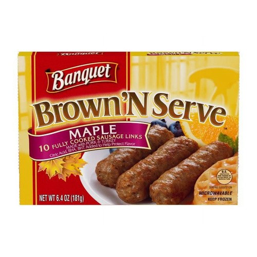BANQUET BROWN & SERVE BEEF LNK 6.4 OZ