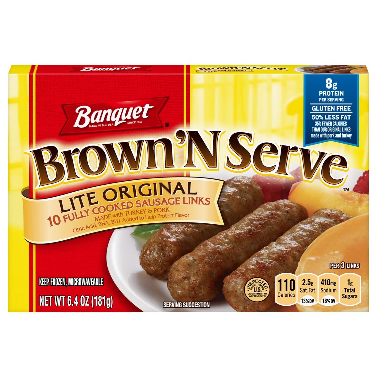 BANQUET LITE ORIGINAL SAUSAGES           1 OZ