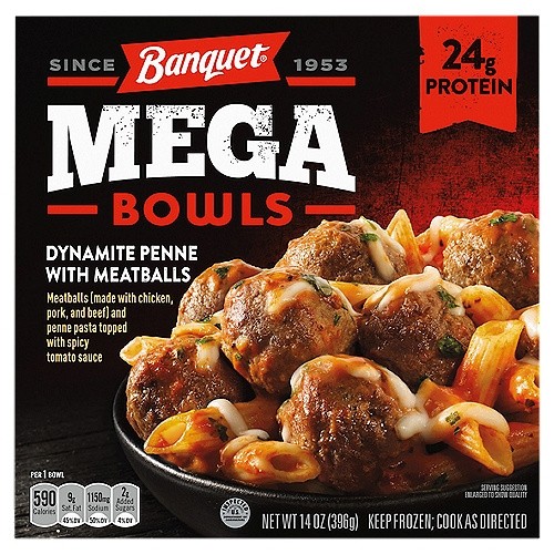 BQ MEGA SPICY PENNE 14 OZ
