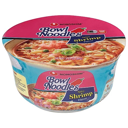 NONGSHIM SHRIMP BOWL NOODLE 86 GM