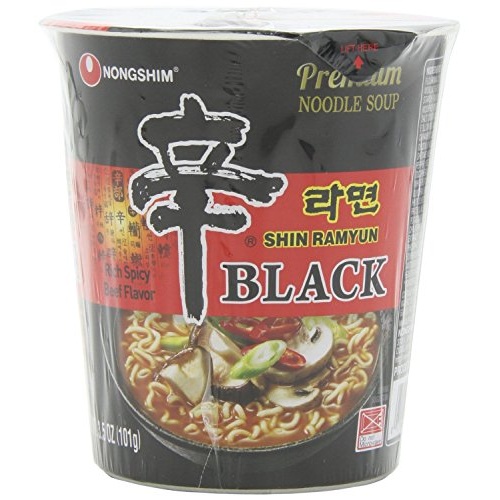 NONGSHIM Premiun Noodle Soup Shin Black SINGLE  3.5 OZ