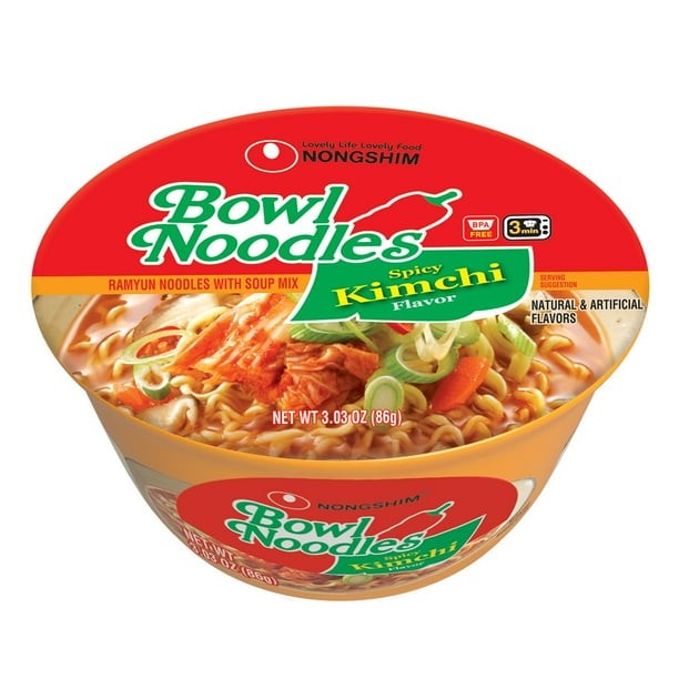 NONG SHIM KIMCHI NOODLE BOWL 3.03 OZ