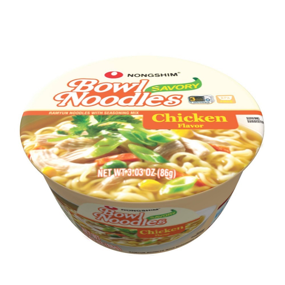 Nongshim Savory Beef Microwavable Noodle Bowl 86 GM