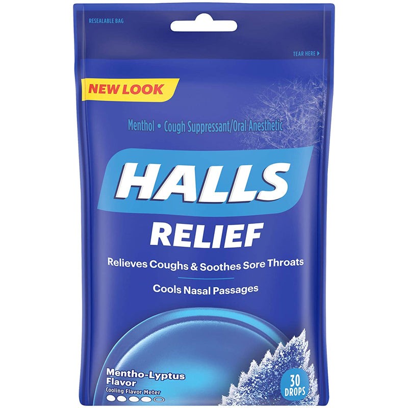 Halls Mentho Lyptus Cough Drops 30 COUNT