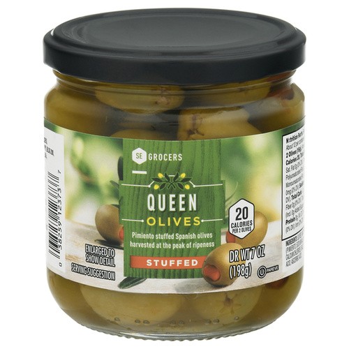 B&G QUEEN OLIVES STU 7 OZ