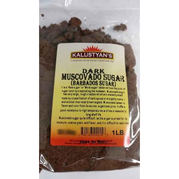 KALUSTYANS MUSCOVADO SUGAR DARK 1 Lbs