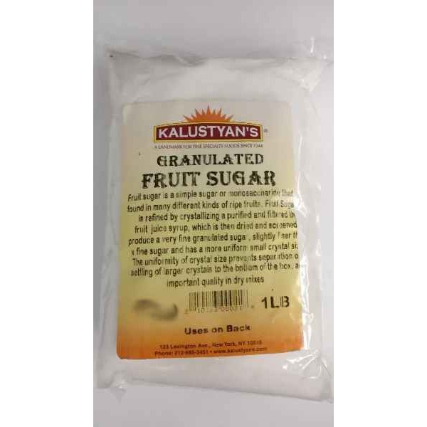 KALUSTYANS GRANULATED FRUIT SUGAR 1 Lbs