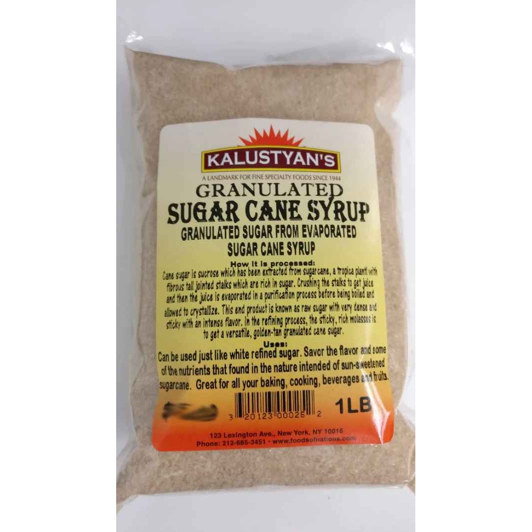 KALUSTYANS GRANULATED SUGAR CANE SYRUP 1 Lbs