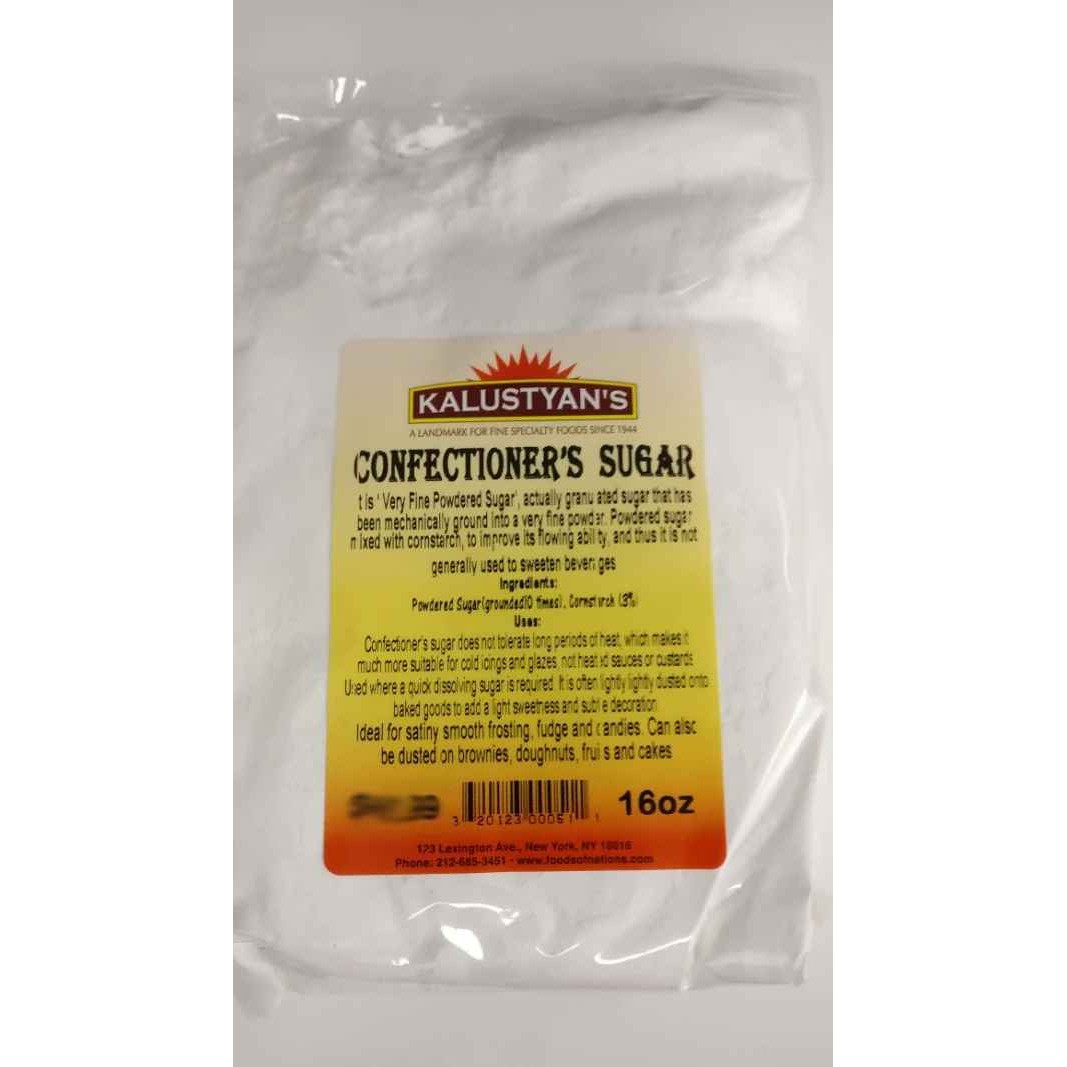 KALUSTYANS CONFECTIONERS POWDER SUGAR 1 Lbs