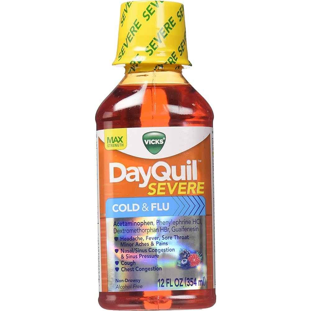 Vicks Dayquil Cold & Flu 12 FLOZ
