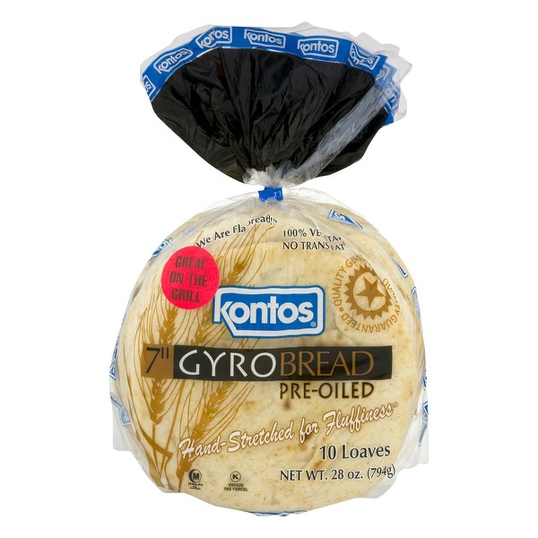 KONTOS GYRO BREAD 10 PCS 28 OZ