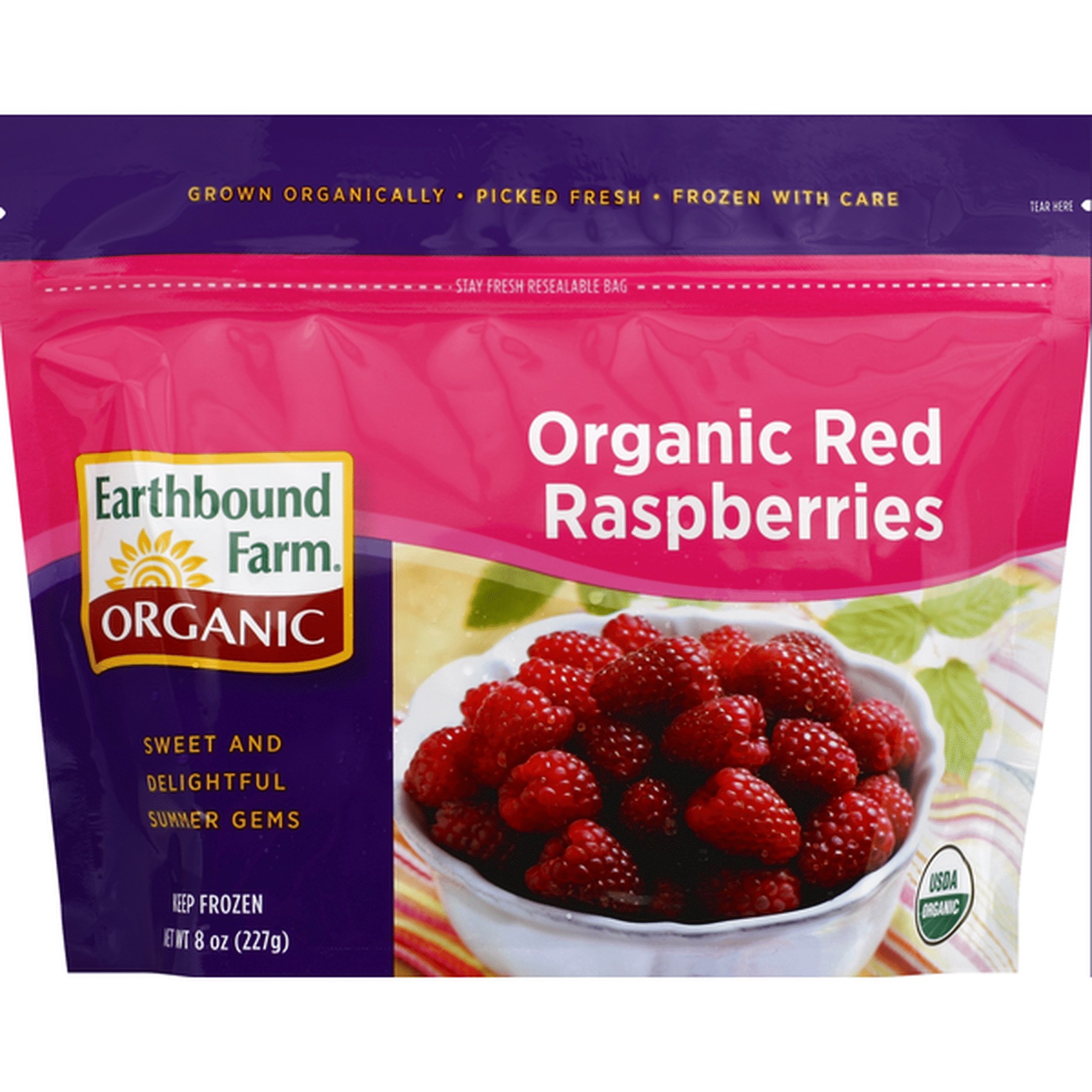 EARTH BND RASPBERRYS ORGANIC 8 OZ