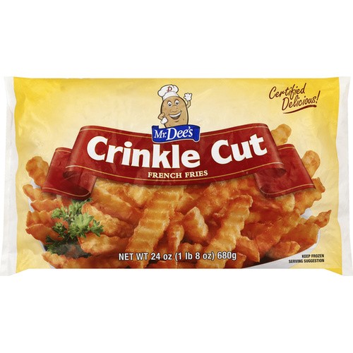 MR. DEE'S CRINKLE CUT FRENCH FRIES 24 OZ