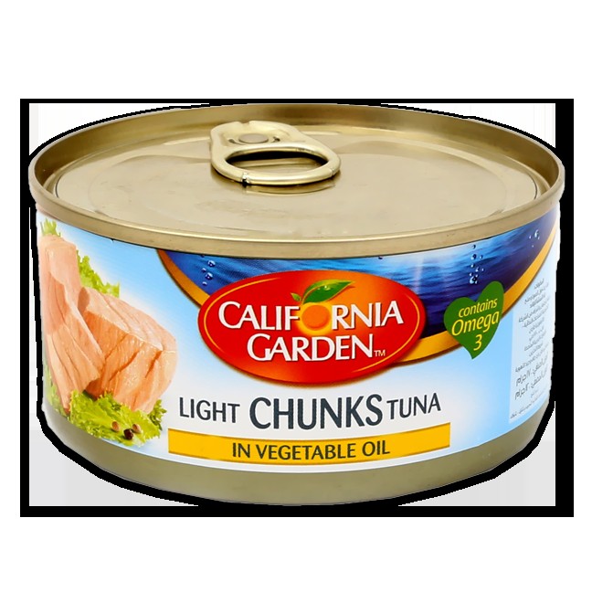 CALIFORNIA GARDEN LIGHT TUNA IN VEGETABLE OIL 185 GM