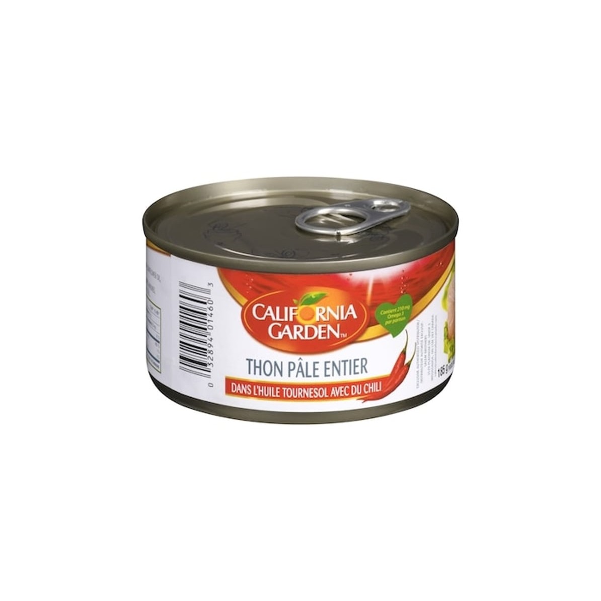 California Garden Solid Yellow Fin WhiteTuna In Sunflower Oil With Chili  185 GM